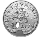 Литовская серебреная монета Искусство